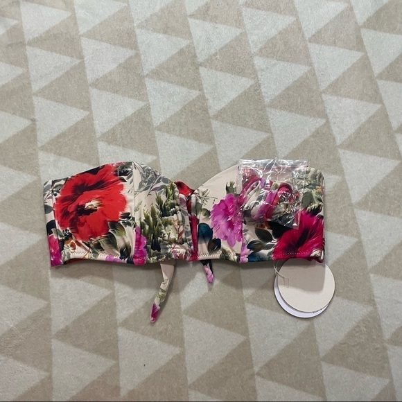 Anthropologie PQ Swim Desert Rose Chrissy Bandeau Top - Picture 4 of 5